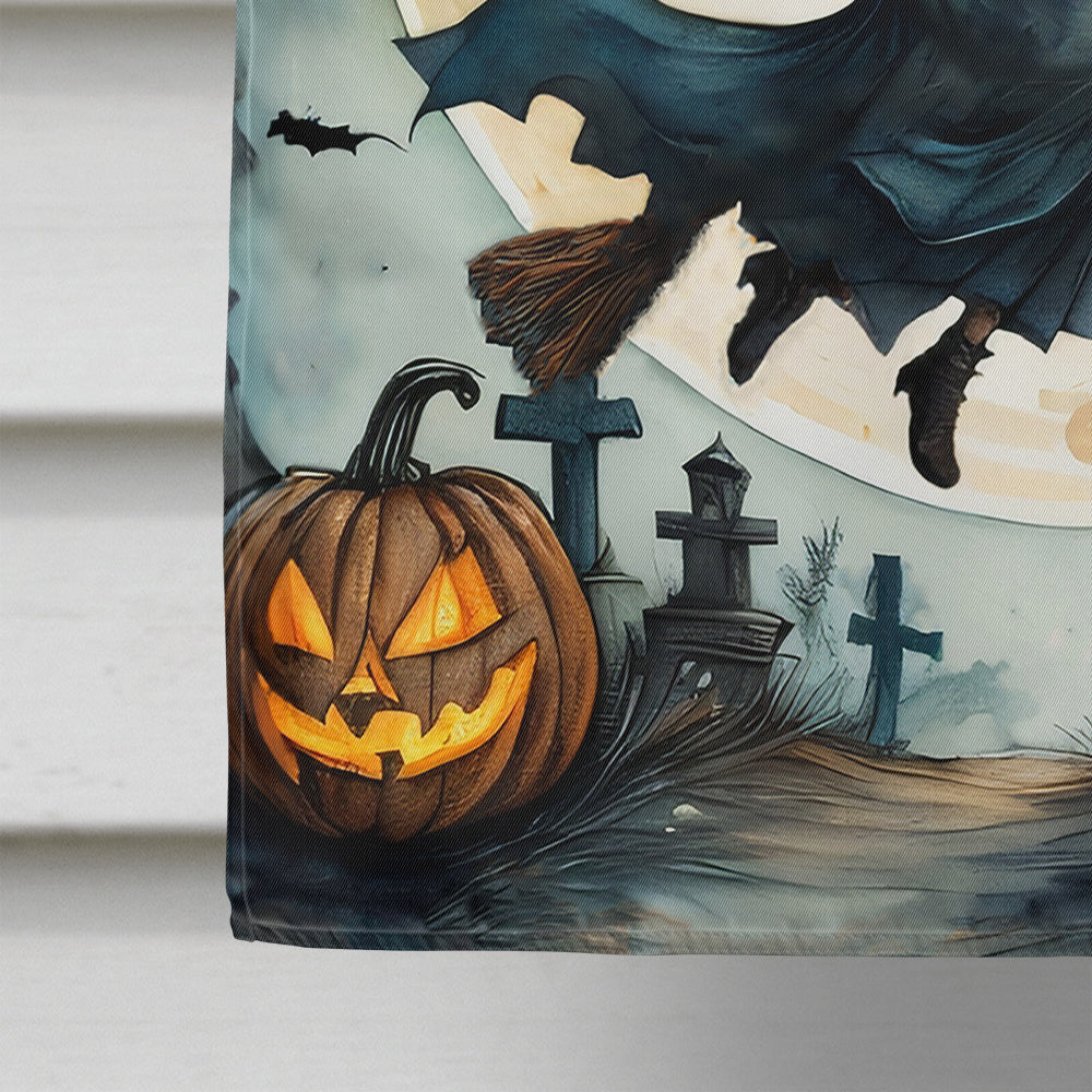 Flying Witch Spooky Halloween House Flag