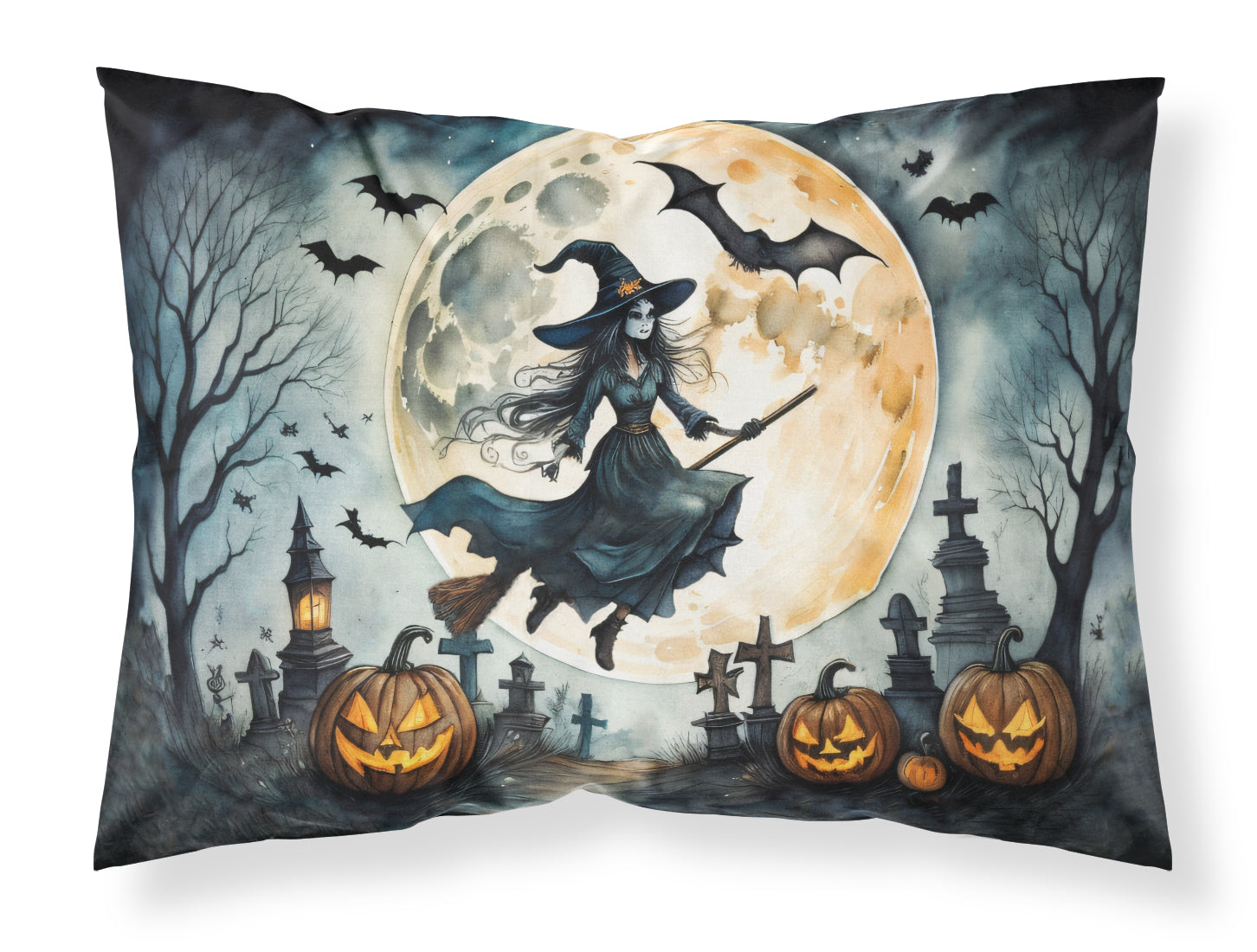 Buy this Flying Witch Spooky Halloween Standard Pillowcase