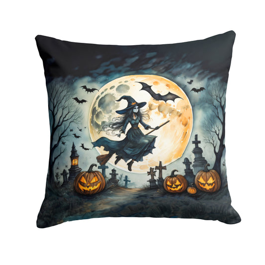 Buy this Flying Witch Spooky Halloween Throw Pillow