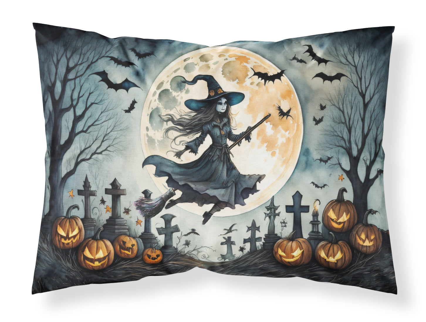 Buy this Flying Witch Spooky Halloween Standard Pillowcase
