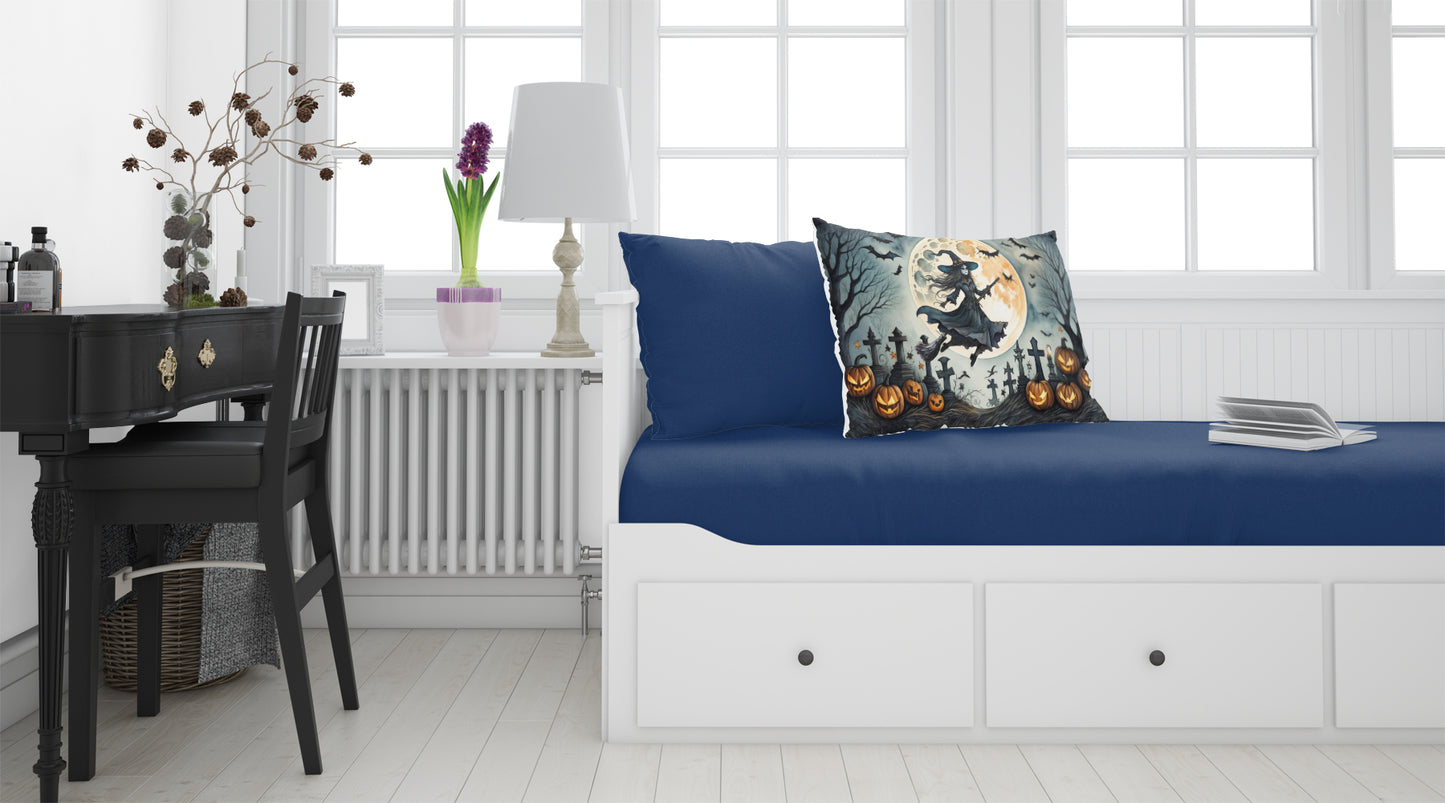 Flying Witch Spooky Halloween Standard Pillowcase