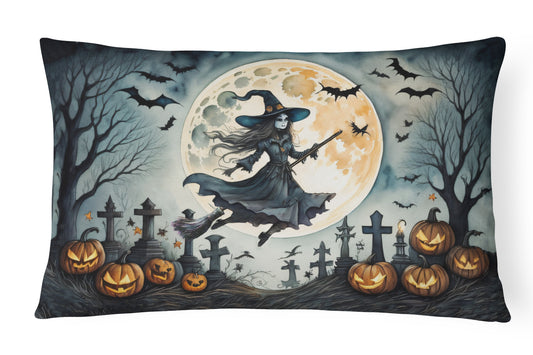 Buy this Flying Witch Spooky Halloween Throw Pillow