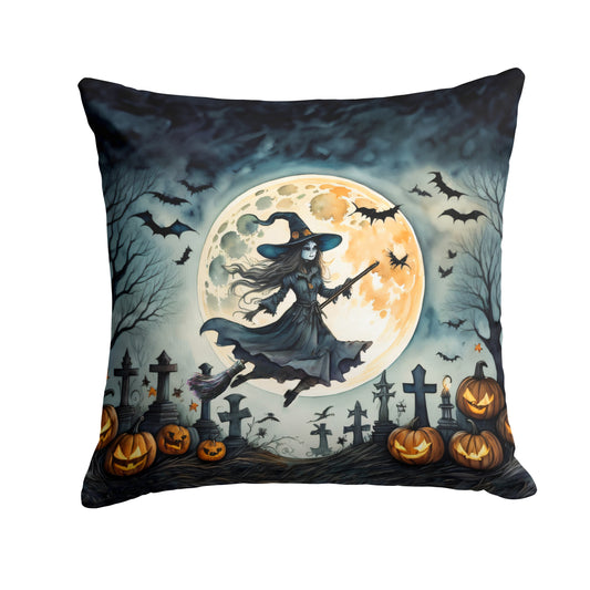 Buy this Flying Witch Spooky Halloween Throw Pillow