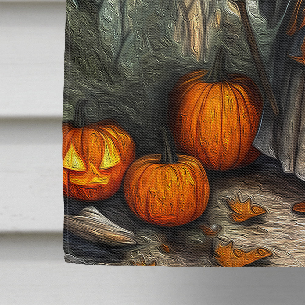 Slavic Witch Spooky Halloween House Flag