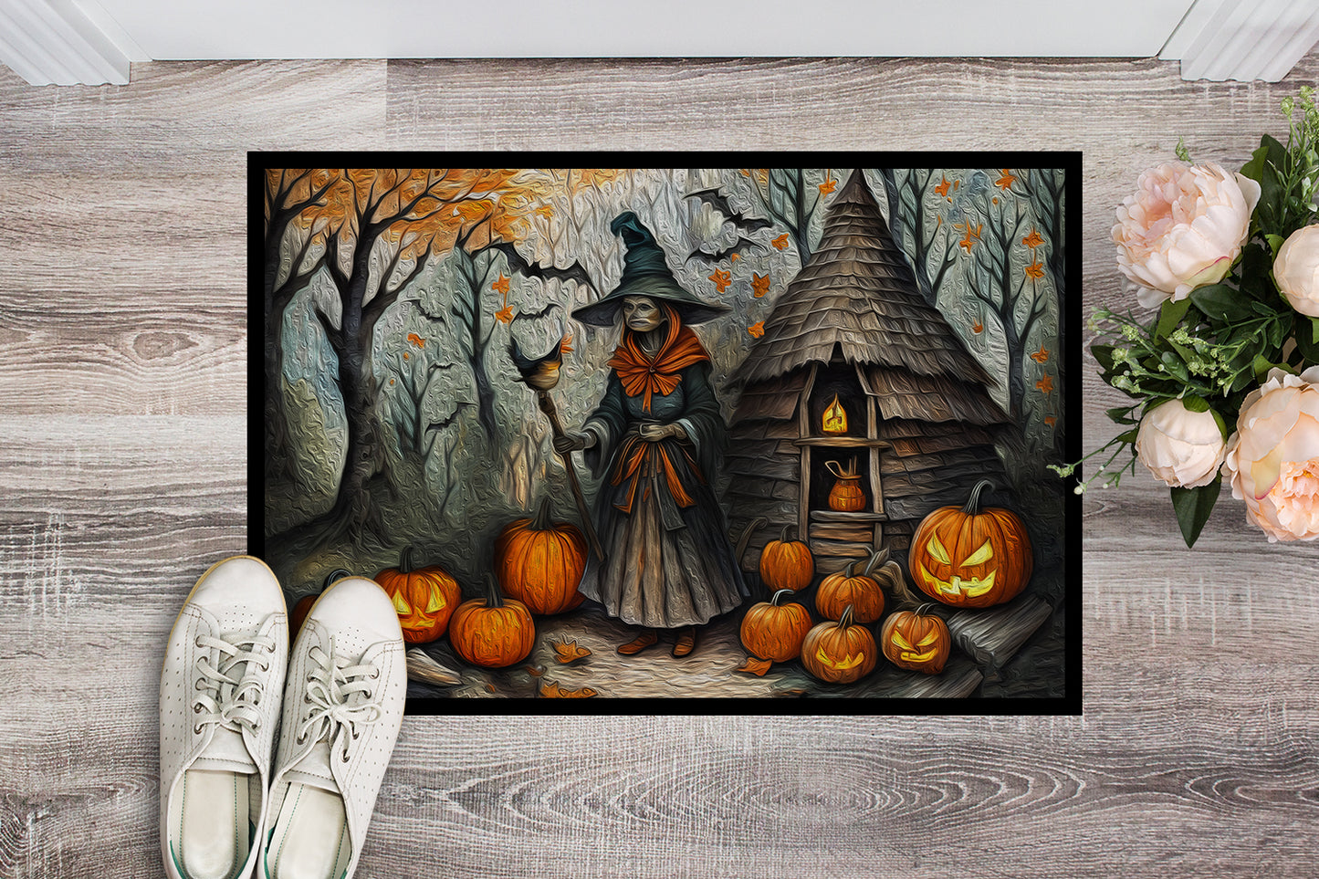 Slavic Witch Spooky Halloween Doormat