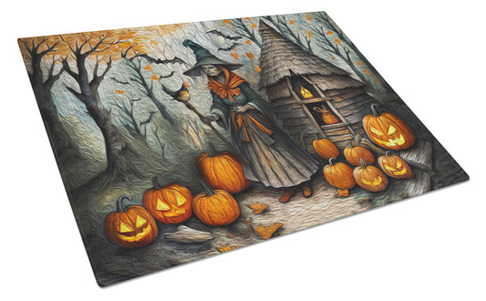 Buy this Slavic Witch Spooky Halloween Glass Cutting Board