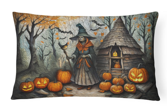 Buy this Slavic Witch Spooky Halloween Throw Pillow