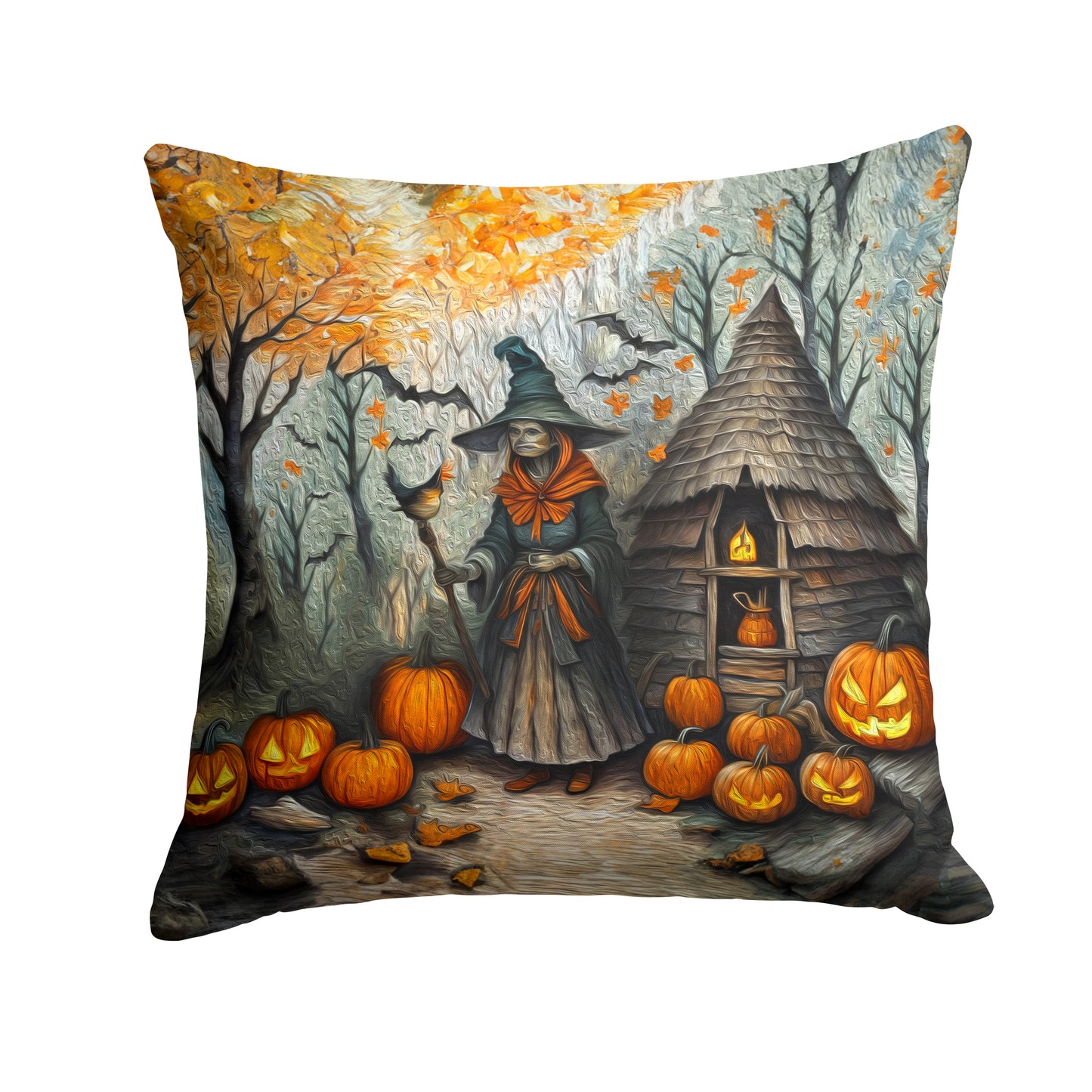 Buy this Slavic Witch Spooky Halloween Throw Pillow
