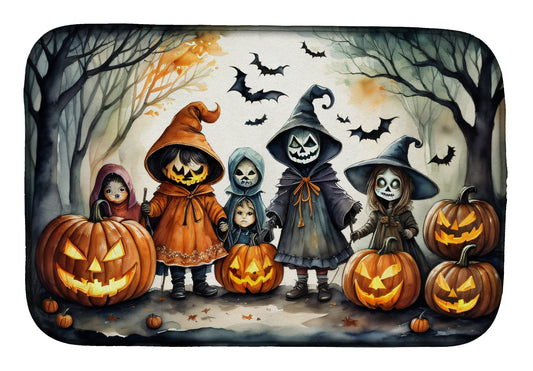 Buy this Trick or Treaters Spooky Halloween Dish Drying Mat