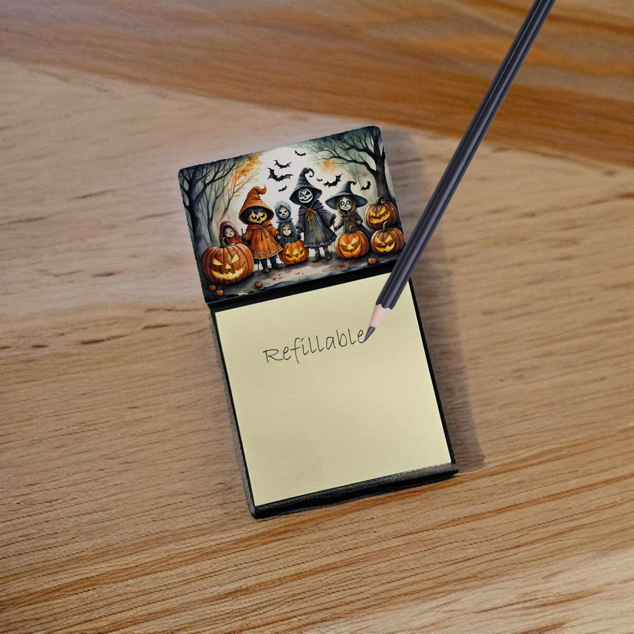 Trick or Treaters Spooky Halloween Sticky Note Holder