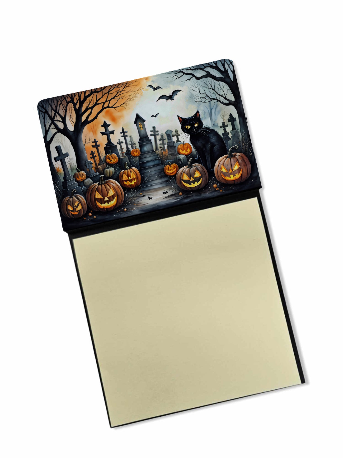 Buy this Black Cat Spooky Halloween Sticky Note Holder