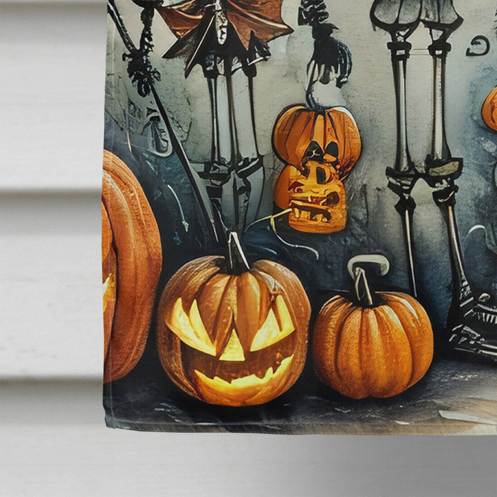 Calacas Skeletons Spooky Halloween House Flag