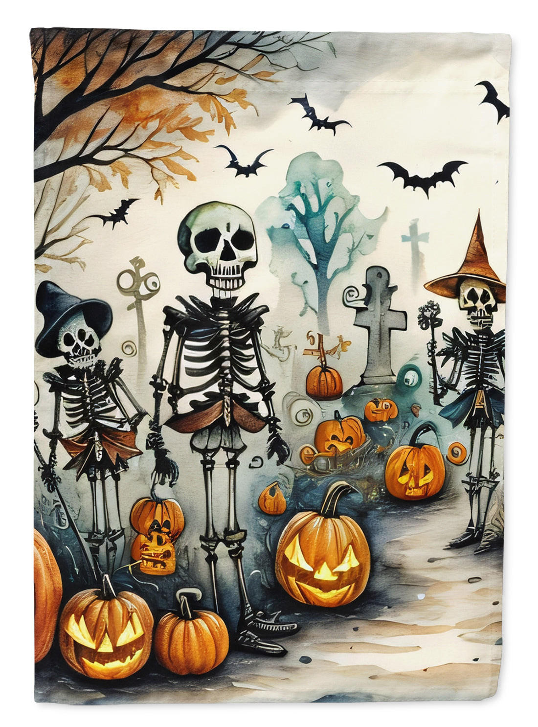 Buy this Calacas Skeletons Spooky Halloween Garden Flag