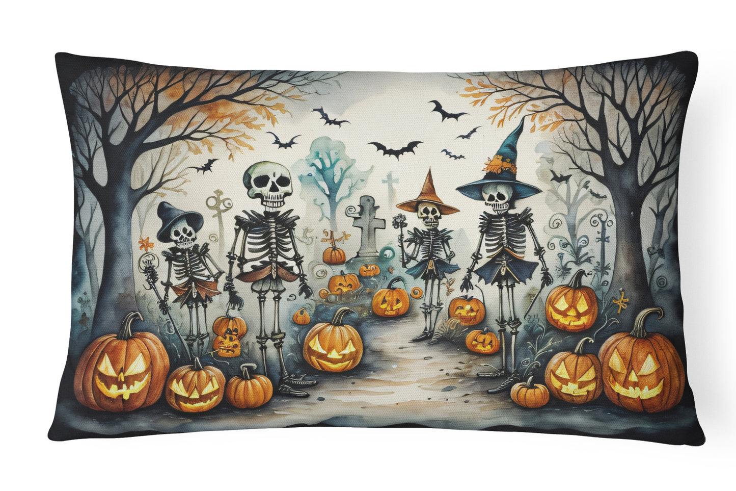 Buy this Calacas Skeletons Spooky Halloween Throw Pillow