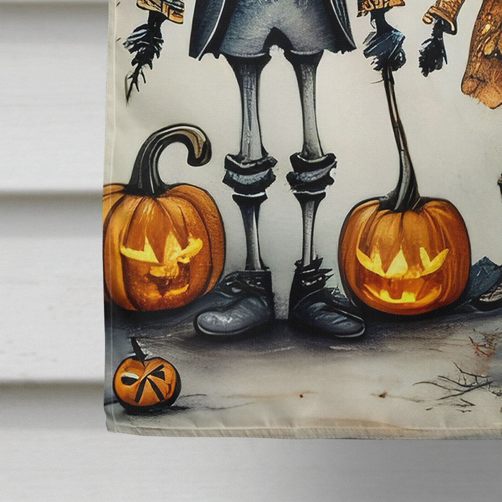 Calacas Skeletons Spooky Halloween House Flag