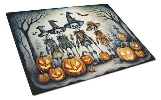 Buy this Calacas Skeletons Spooky Halloween Glass Cutting Board