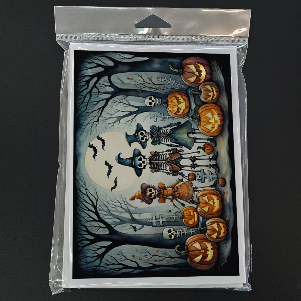 Calacas Skeletons Spooky Halloween Greeting Cards Pack of 8