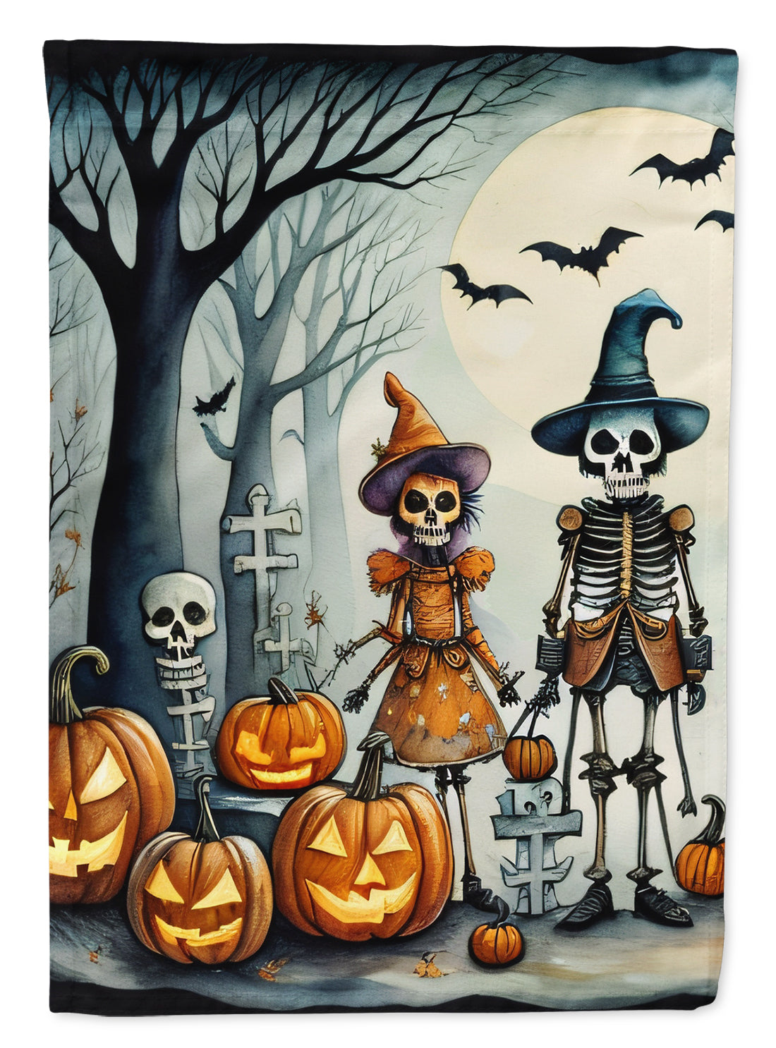 Buy this Calacas Skeletons Spooky Halloween Garden Flag