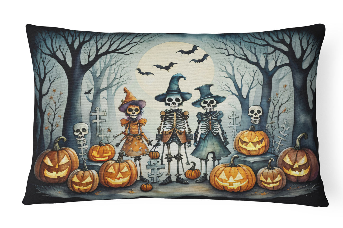 Buy this Calacas Skeletons Spooky Halloween Throw Pillow