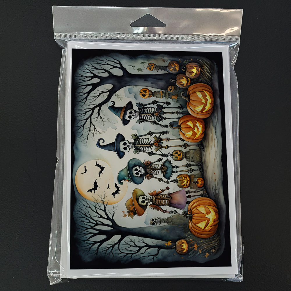 Calacas Skeletons Spooky Halloween Greeting Cards Pack of 8