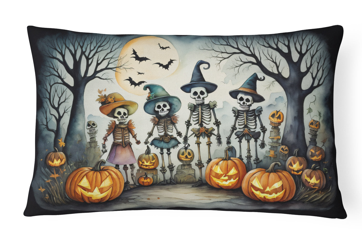 Buy this Calacas Skeletons Spooky Halloween Throw Pillow