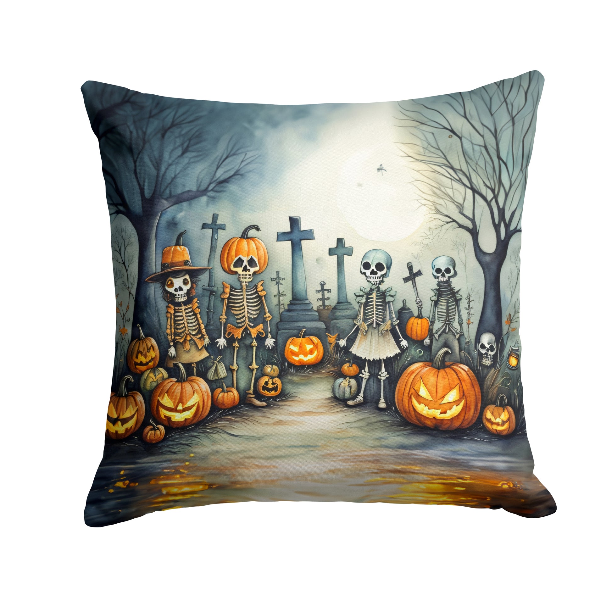 Buy this Calacas Skeletons Spooky Halloween Throw Pillow