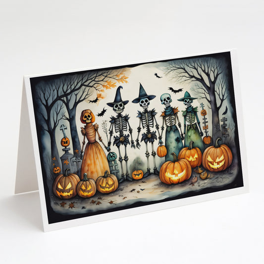 Buy this Calacas Skeletons Spooky Halloween Greeting Cards Pack of 8