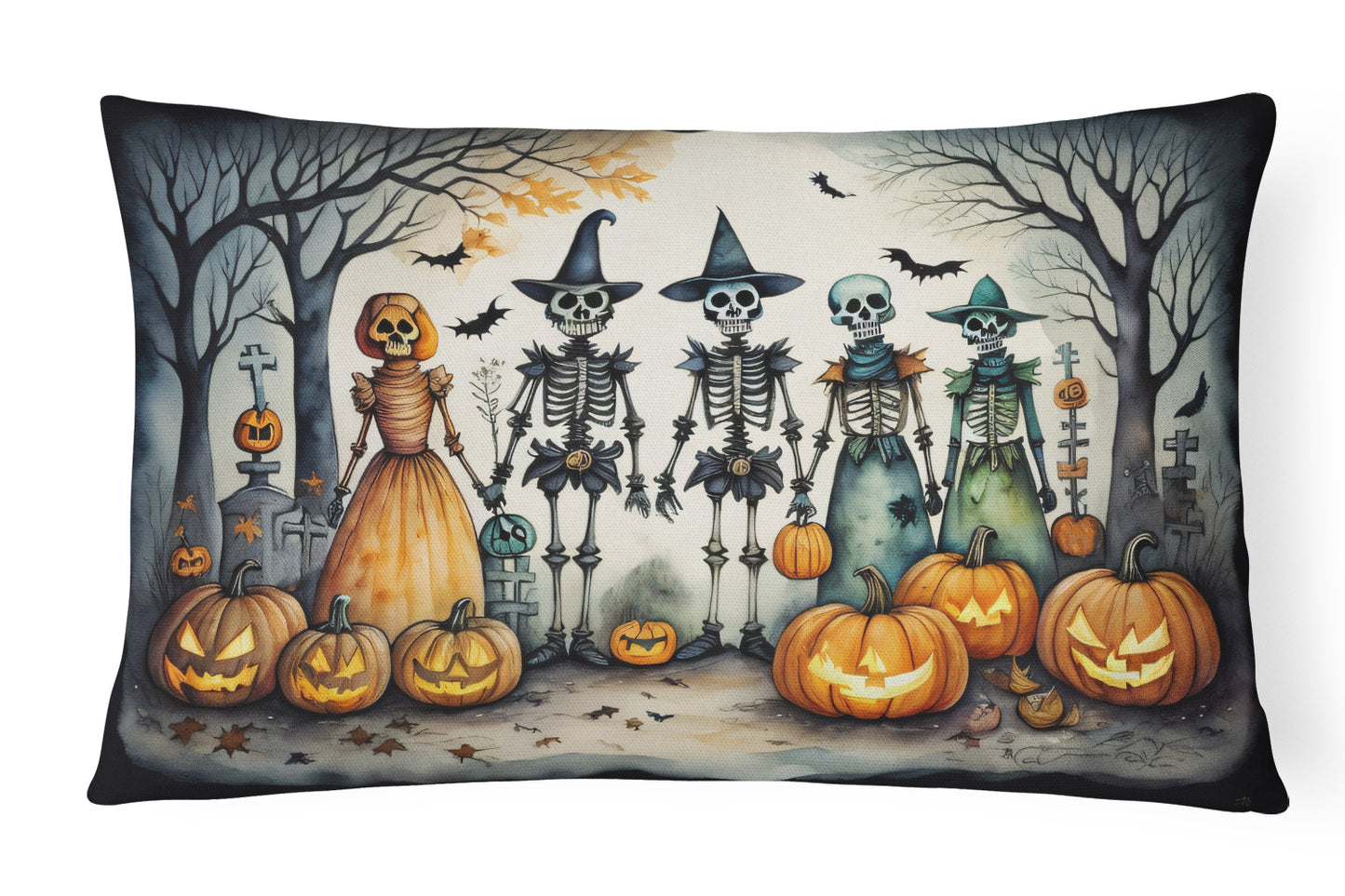 Buy this Calacas Skeletons Spooky Halloween Throw Pillow