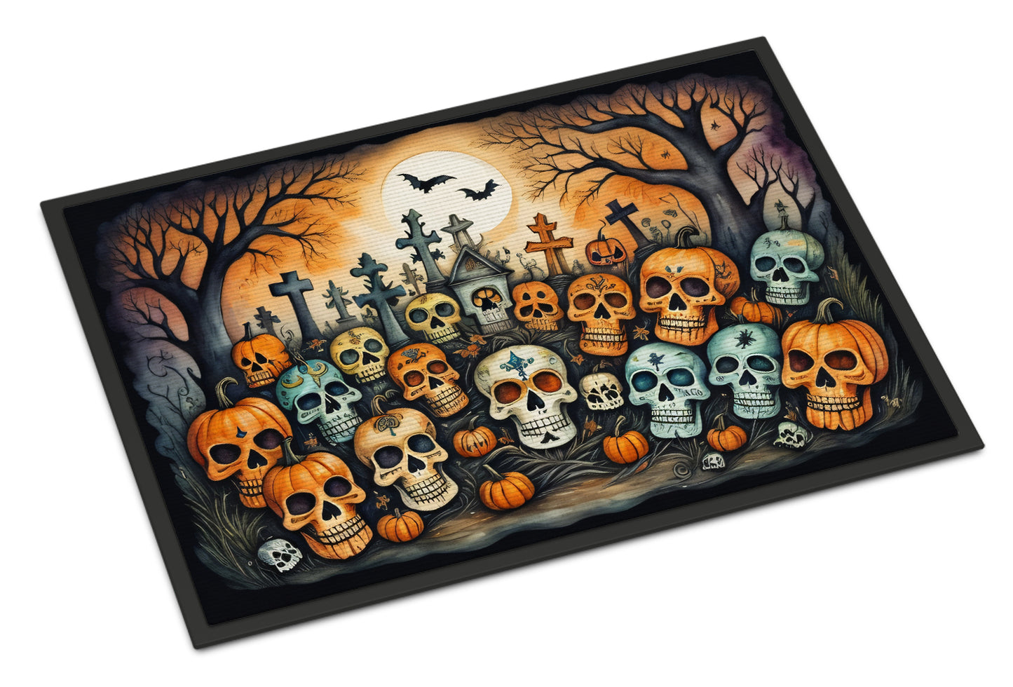 Buy this Calaveras Sugar Skulls Spooky Halloween Doormat