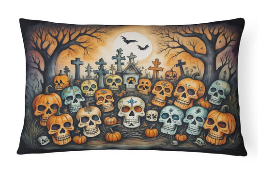 Buy this Calaveras Sugar Skulls Spooky Halloween Throw Pillow