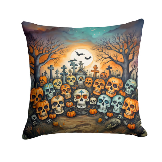 Buy this Calaveras Sugar Skulls Spooky Halloween Throw Pillow