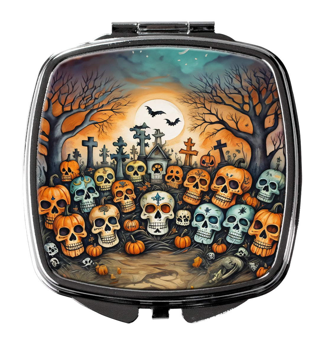 Buy this Calaveras Sugar Skulls Spooky Halloween Compact Mirror