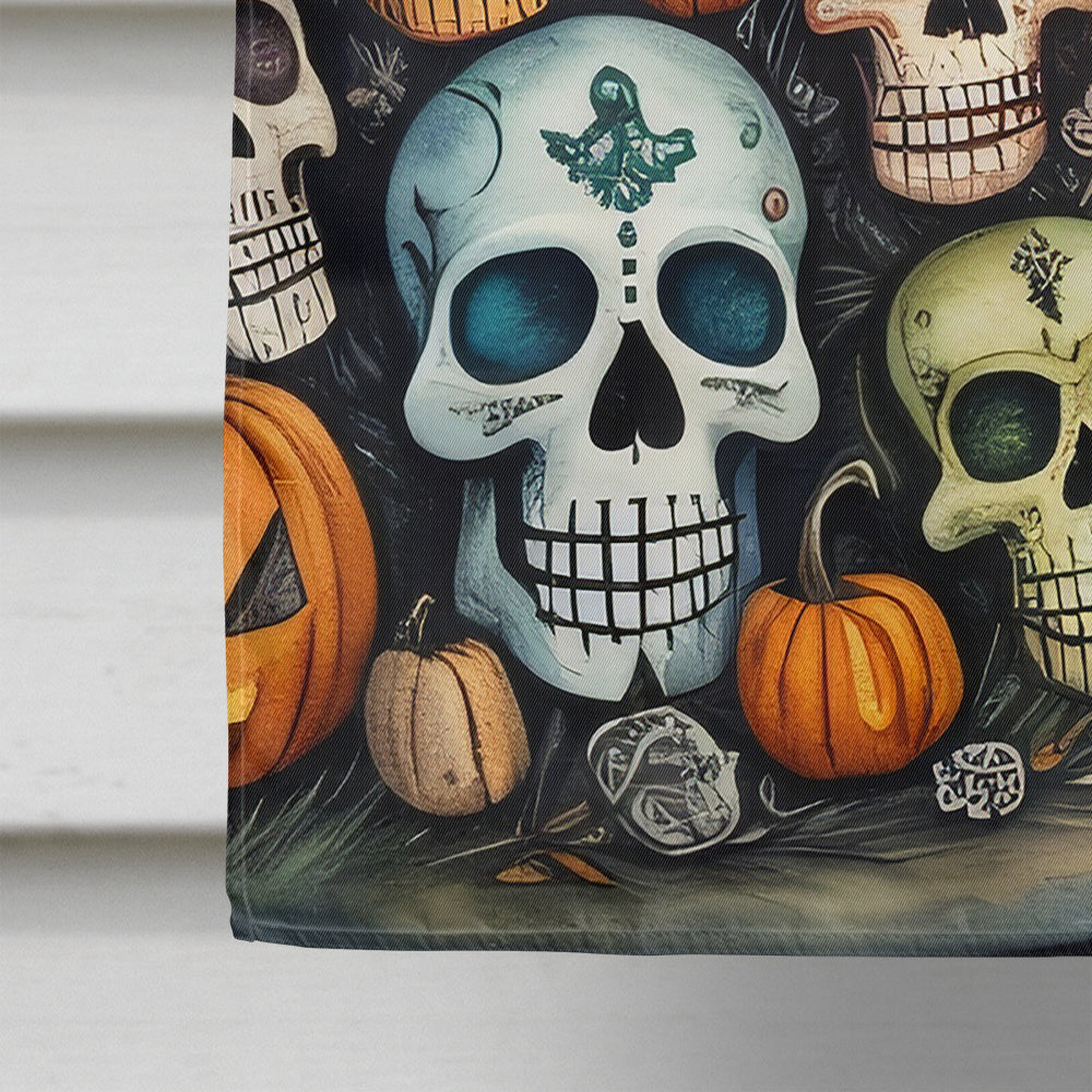 Calaveras Sugar Skulls Spooky Halloween House Flag