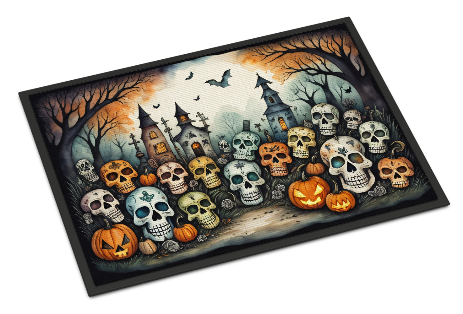 Buy this Calaveras Sugar Skulls Spooky Halloween Doormat