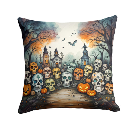 Buy this Calaveras Sugar Skulls Spooky Halloween Throw Pillow