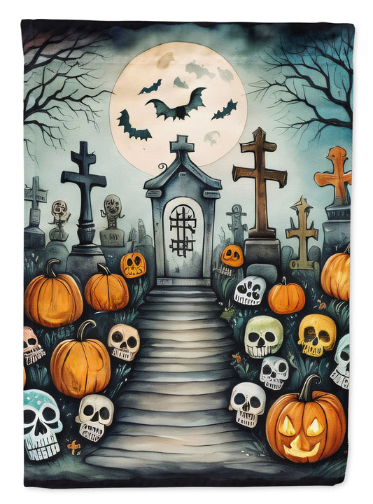 Buy this Calaveras Sugar Skulls Spooky Halloween House Flag