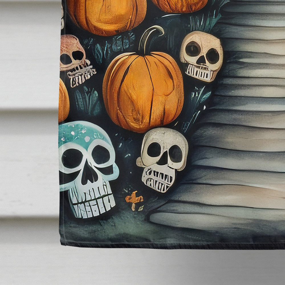 Calaveras Sugar Skulls Spooky Halloween House Flag