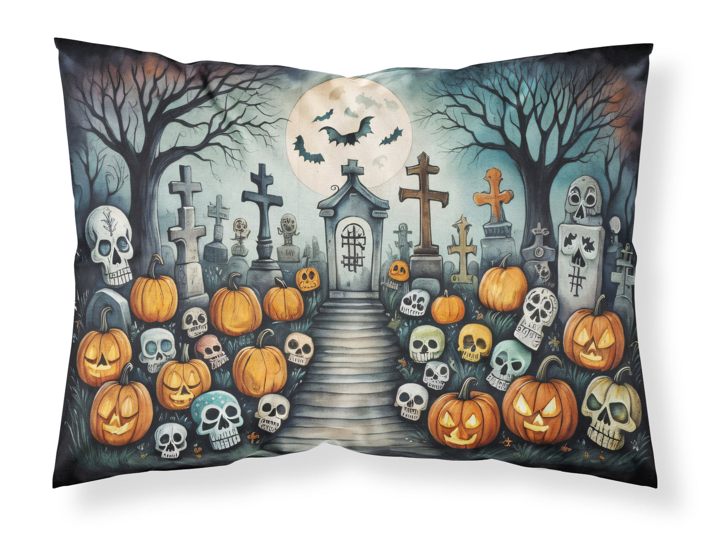 Buy this Calaveras Sugar Skulls Spooky Halloween Standard Pillowcase