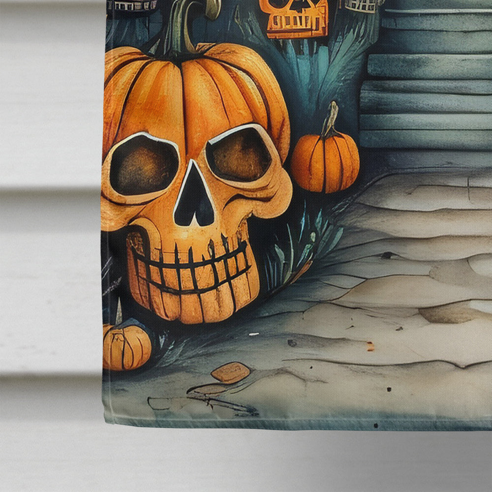 Calaveras Sugar Skulls Spooky Halloween House Flag