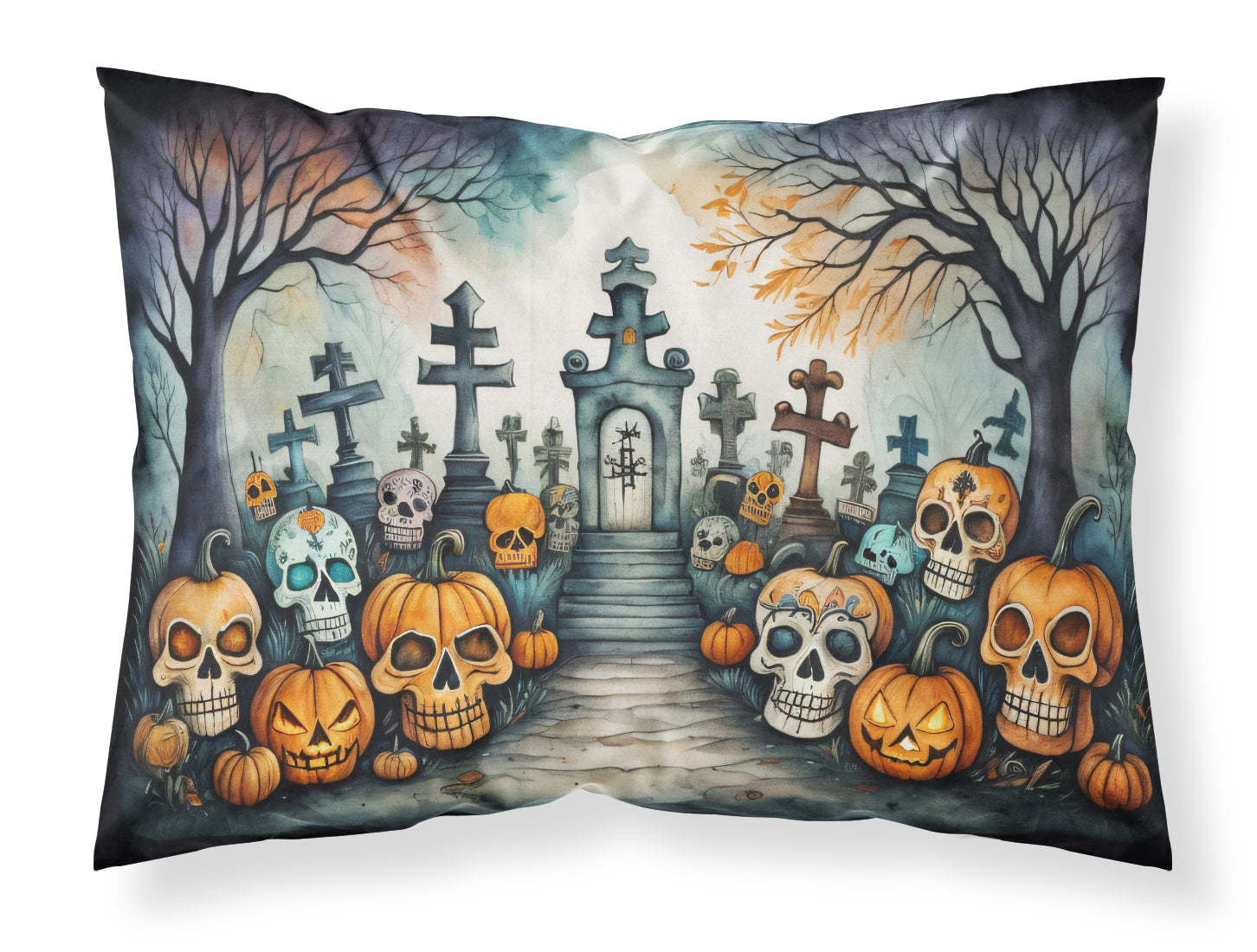 Buy this Calaveras Sugar Skulls Spooky Halloween Standard Pillowcase