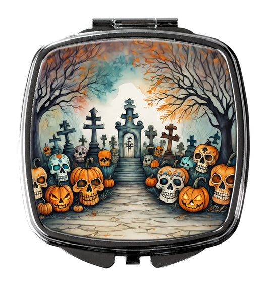 Buy this Calaveras Sugar Skulls Spooky Halloween Compact Mirror