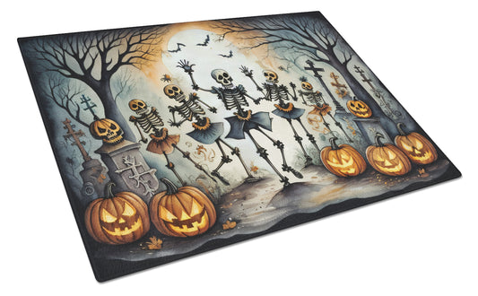 Buy this Dancing Skeletons Spooky Halloween Glass Cutting Board