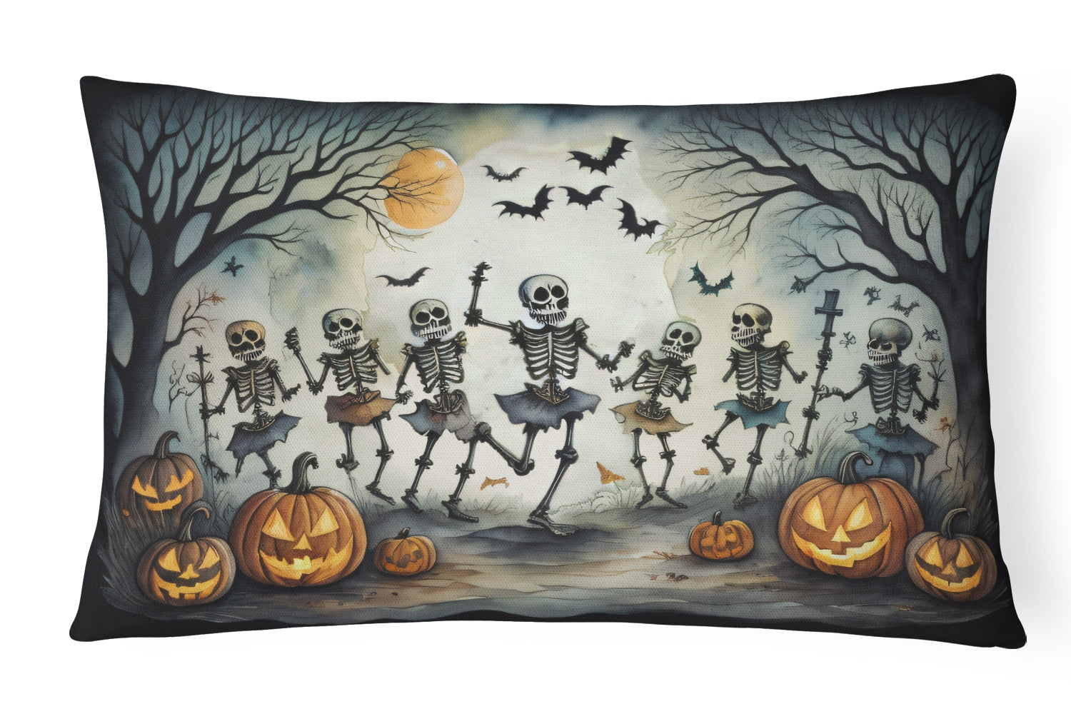 Buy this Dancing Skeletons Spooky Halloween Throw Pillow