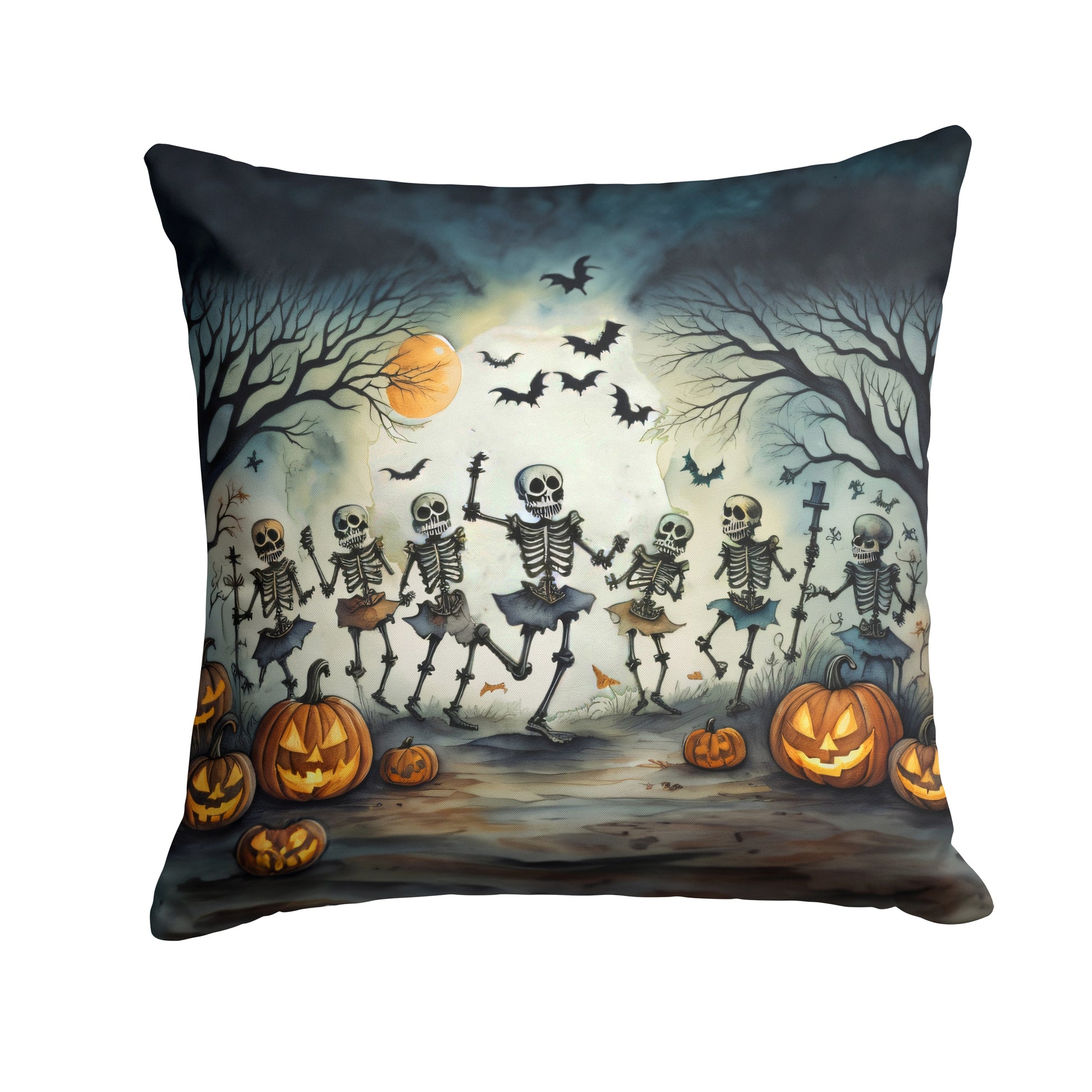 Buy this Dancing Skeletons Spooky Halloween Throw Pillow