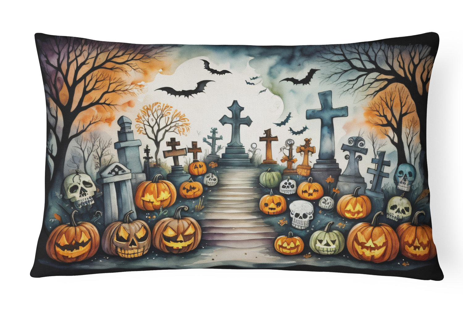 Buy this Day of the Dead Spooky Halloween Throw Pillow