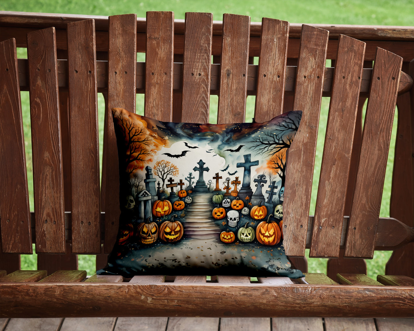 Day of the Dead Spooky Halloween Throw Pillow