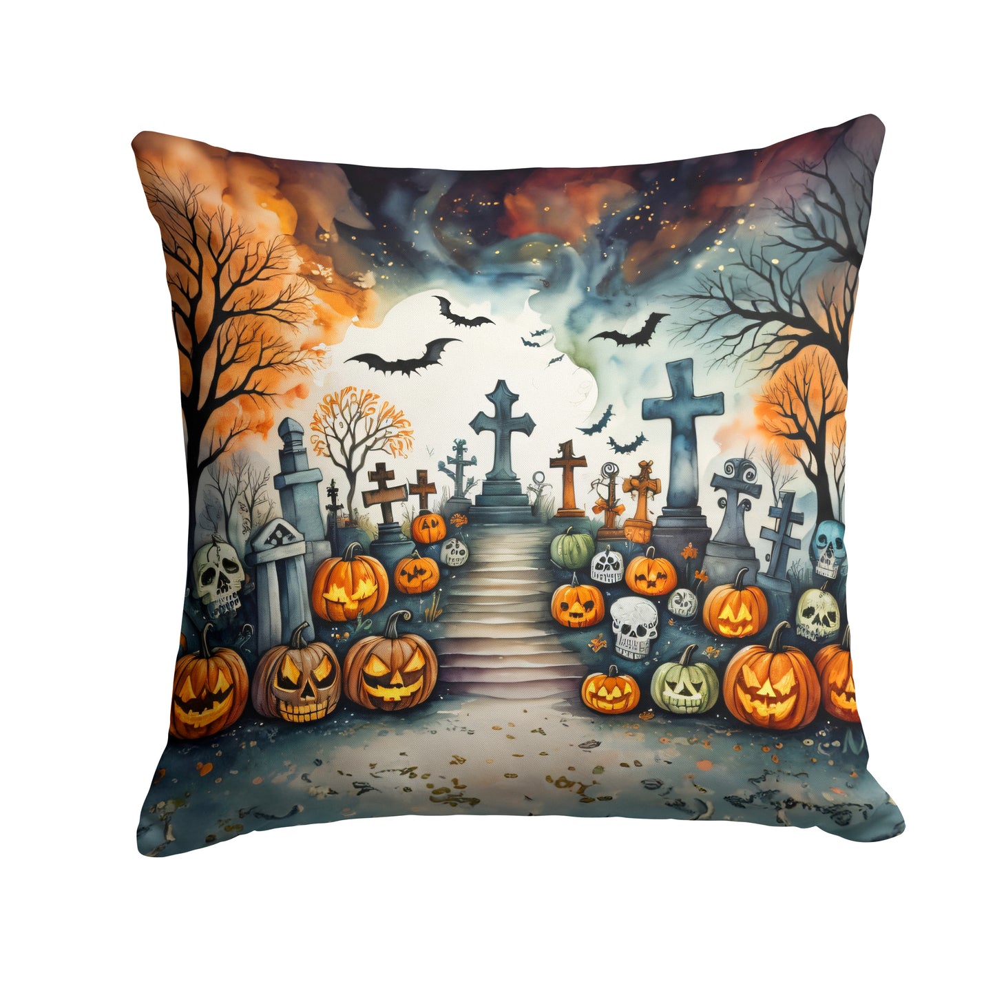 Buy this Day of the Dead Spooky Halloween Throw Pillow