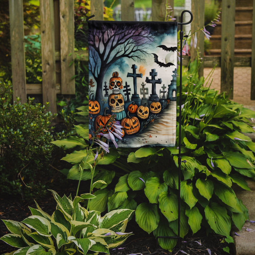 Day of the Dead Spooky Halloween Garden Flag