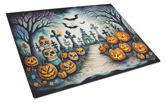 Buy this Day of the Dead Spooky Halloween Glass Cutting Board