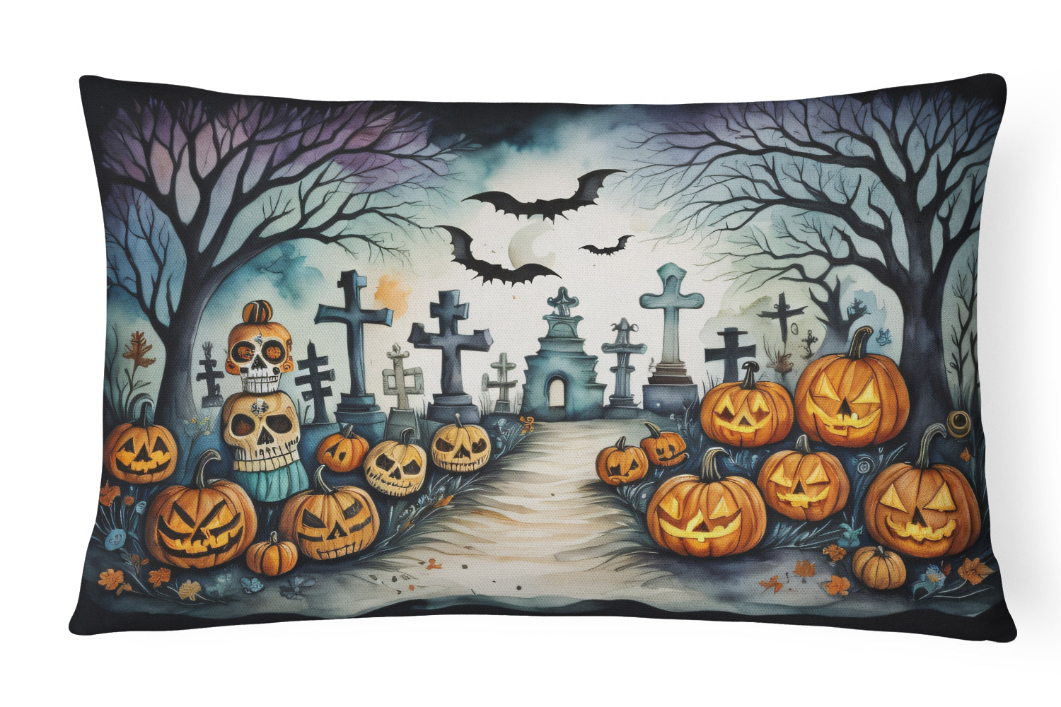 Buy this Day of the Dead Spooky Halloween Throw Pillow